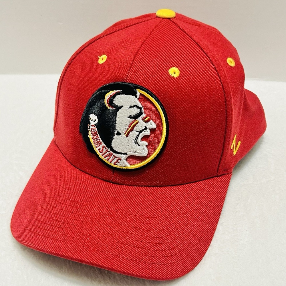 Zephyr Florida State Seminoles Vault Stretch Flex Hat Cap Large Red NCAA College